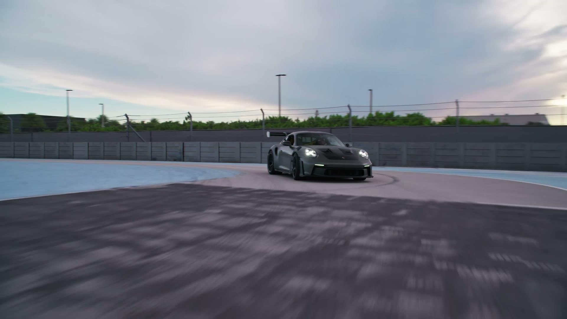 Porsche GT3 RS on track
