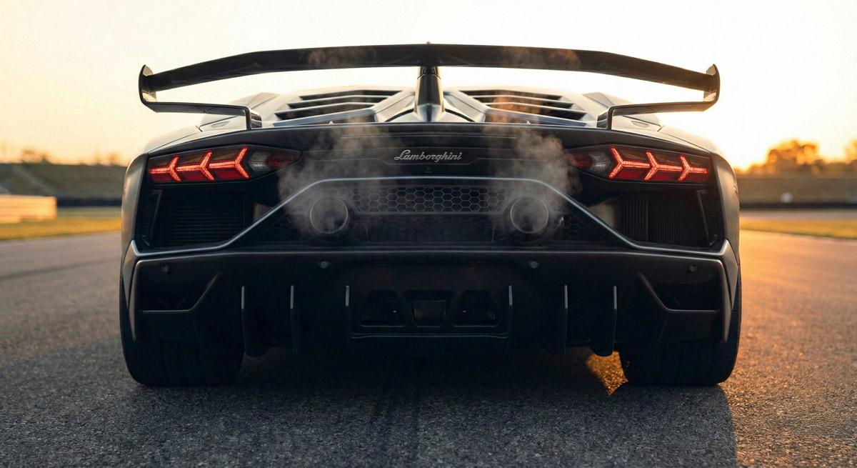 Lamborghini rear exhaust detail