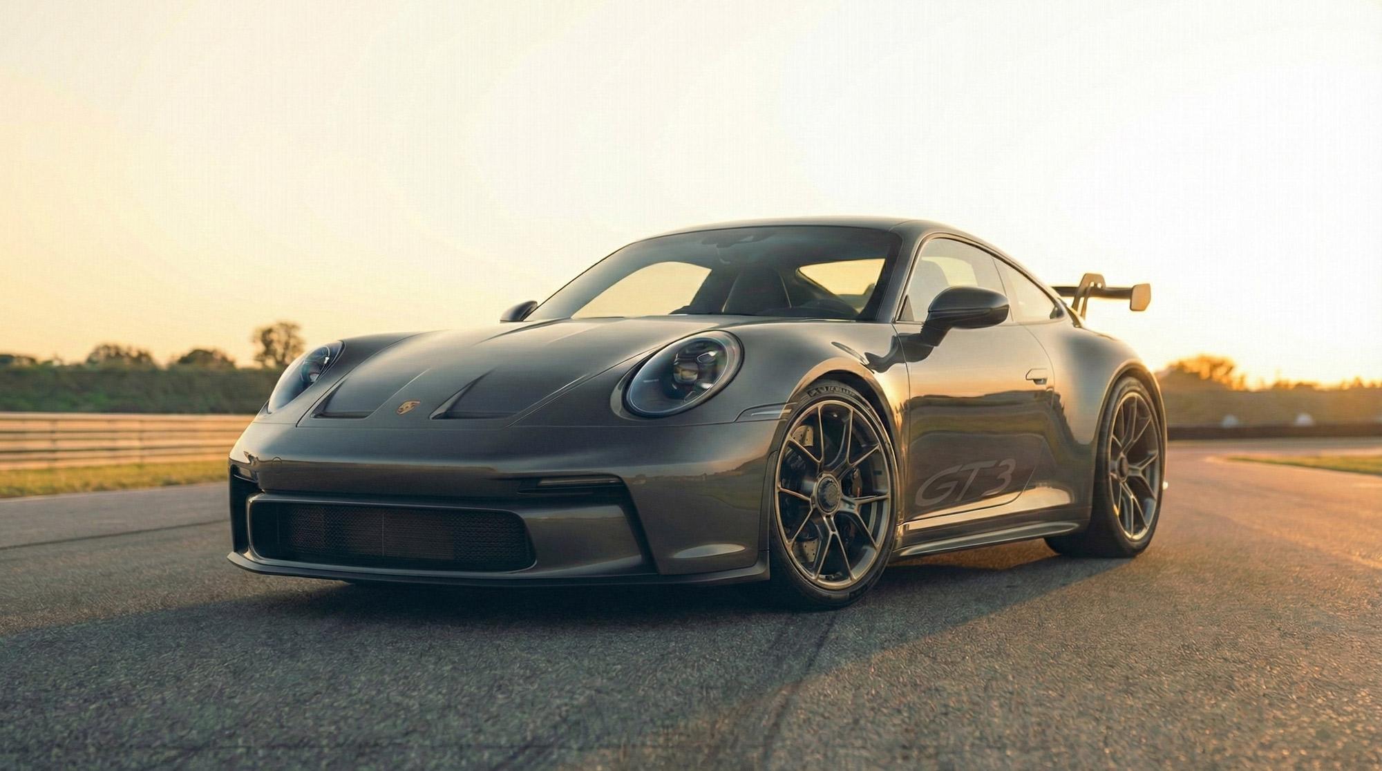 Porsche customer car fitted with a Brooke Race Exhaust system